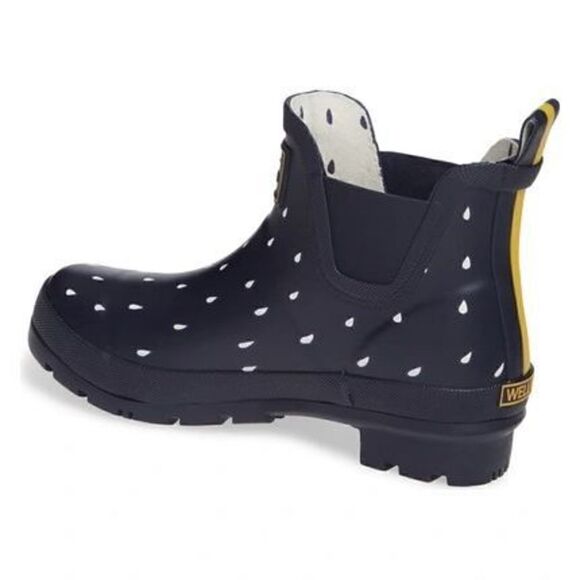 Joules Women's Wellibob rain drops Sz 7 - Picture 1 of 7